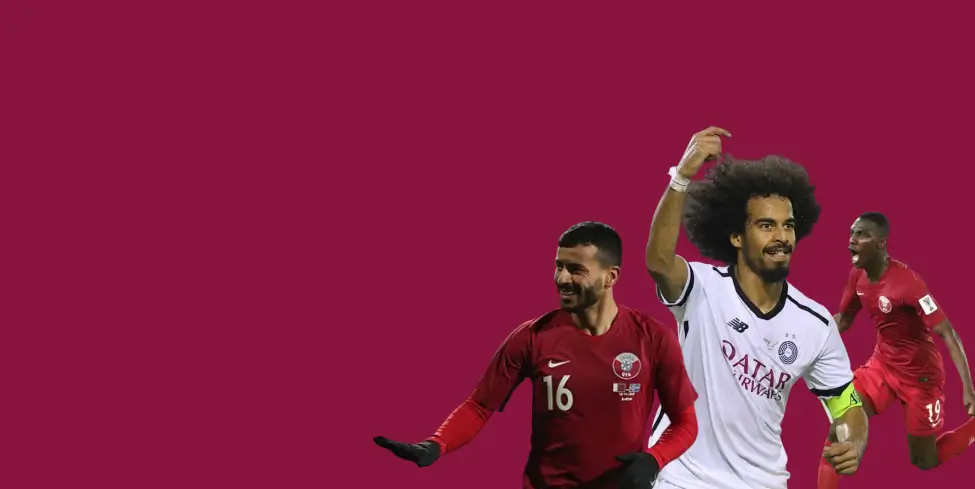 Teams photo of Qatar before match